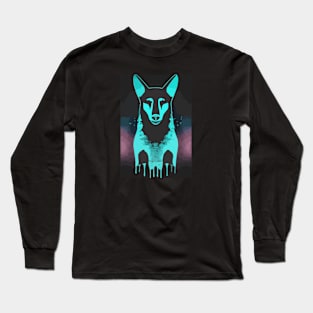 Dingo Colorful Art Print Long Sleeve T-Shirt